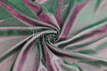 Ткань подкладочная, цвет хамелеон с рисунком, погонный метр