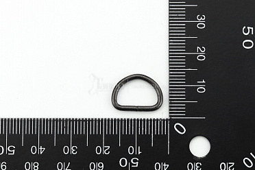Полукольцо 10/12 (ø 2мм), цвет черный никель (Гроксид), 50 шт.