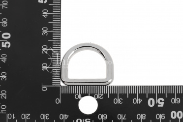 Полукольцо круглое 20 мм, цвет никель
