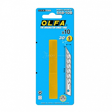 OLFA Лезвие сегментированное для графических работ, 9 мм, 10 шт.