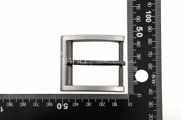Пряжка ременная 35 мм, цвет черный никель полированный