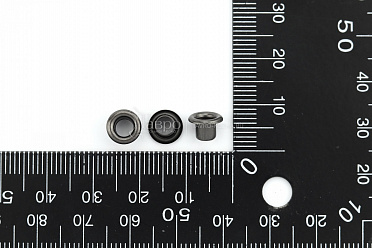 Блочка 4 мм, цвет черный никель, 100 шт.