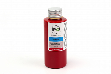 Краска для кожи PU FarbenFIX покрывная полиуретановая цвет красный, объем 100мл