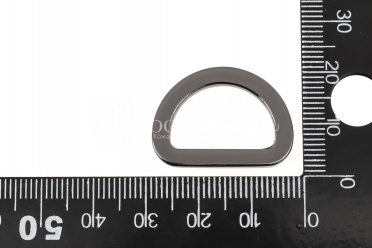 Полукольцо 20 мм, цвет черный никель