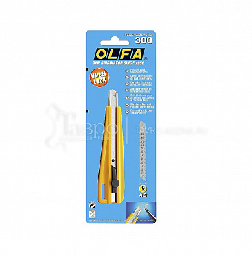 Нож OLFA 300 с выдвижным лезвием с фиксатором