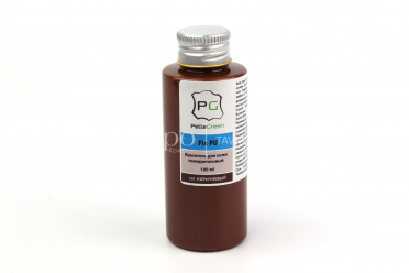 Краска для кожи PU FarbenFIX покрывная полиуретановая цвет коричневый, объем 100мл