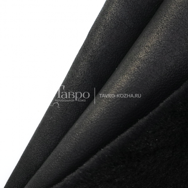 Дабл фейс одежный, джакобо, высота ворса - 1.2, цвет чёрный