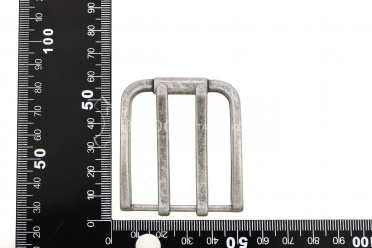 Пряжка 40 мм с двумя шпеньками, цвет винтажный никель №08