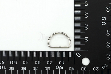 Полукольцо 16/10 (ø 2мм), цвет никель, 50 шт.