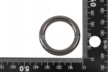 Кольцо 25мм, цвет черный никель