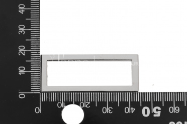 Рамка прямоугольная плоская 40 мм, цвет никель