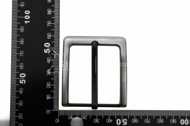 Пряжка 40 мм, цвет черный шлифованный никель