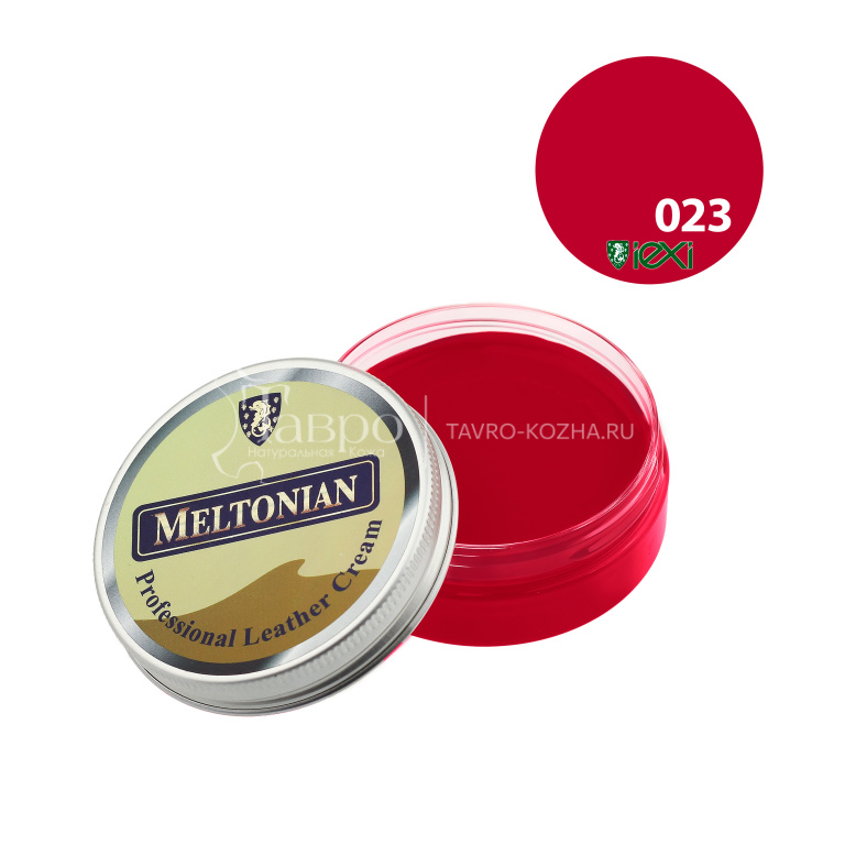Meltonian P1_023 Cardinal Red, Грунтовочно-финишный крем для кожи, естественный блеск, 50ml
