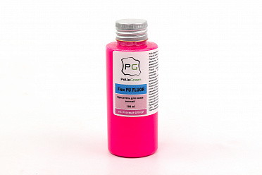 Краска для кожи Shade PU FLUOR покрывная полиуретановая цвет розовый флуор, объем 100мл