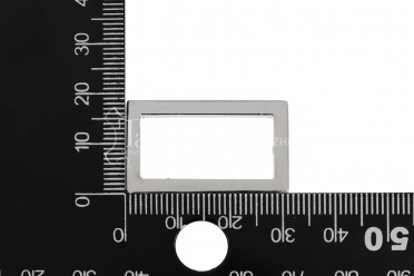 Рамка прямоугольная плоская 25 мм, цвет никель