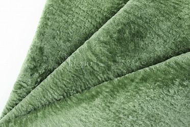 Астраган одежный, цвет зеленый 02, высота ворса - 0.5