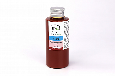 Краска для кожи PU Farbenflex покрывная полиуретановая цвет карамель, объем 100мл