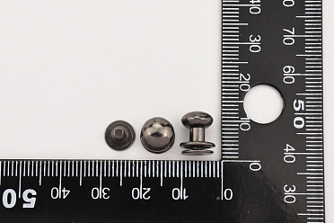 Кобурный винт 8 мм, цвет черный никель, 6 шт.