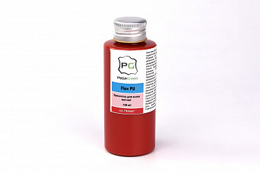 Краска для кожи PU Farbenflex покрывная полиуретановая цвет гранат, объем 100мл