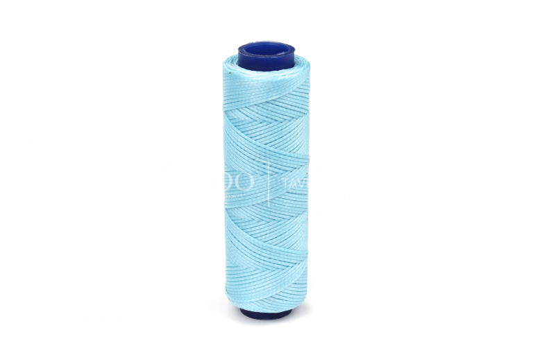 Нитки вощеные плоские Mumlu, 1мм 100м, цвет MAVİ 007 (бледно-голубой)