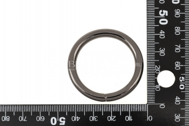 Кольцо 32 мм, цвет черный никель