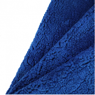 Букле одежный, цвет синий индиго, высота ворса - 0.9