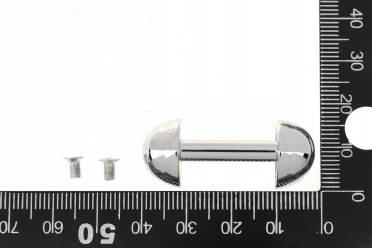 Ручкодержатель на винтах гантеля, 22 мм, цвет никель