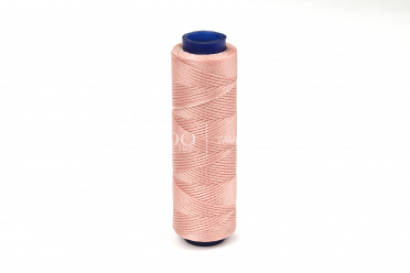 Нитки вощеные плоские Mumlu, 1мм 100м, цвет SOMON (бежево-розовый)