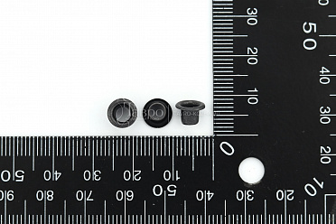 Блочка 4 мм, цвет черный никель (оксид), 100 шт.